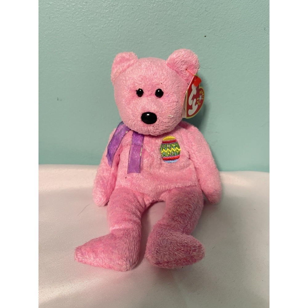 TY Beanie Baby - EGGS the Easter Bear (8.5 inch) - MWMTs Stuffed Animal Toy